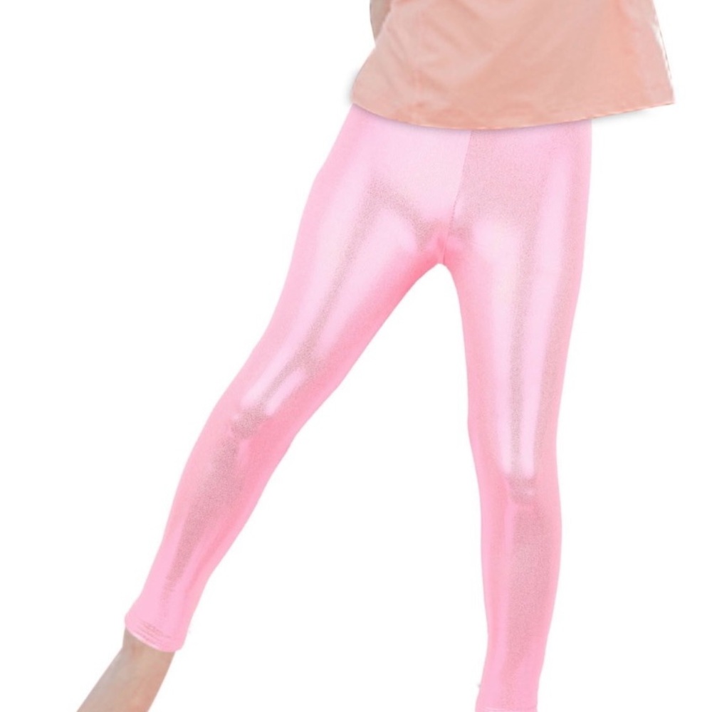 Wonder Nation Glossy Pink Leggings